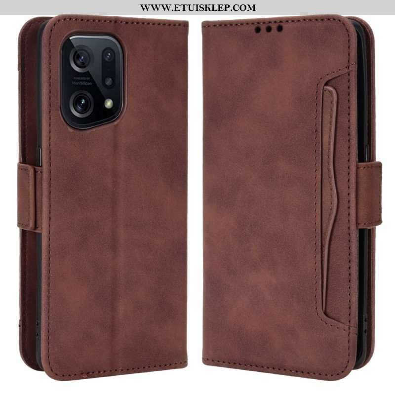 Etui Folio do Oppo Find X5 Wielokartowa Klasa Premier